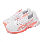 Asics 網球鞋 Solution Speed FF 3 女鞋 白 橘 澳網配色 支撐 回彈 運動鞋 亞瑟士 1042A250100