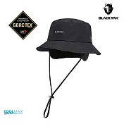 BLACKYAK GORETEX防水漁夫帽 M 黑色-58cm