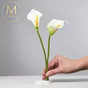 【Floral M】氣質仙女黃蕊白海芋仿真花花材 （5入組）