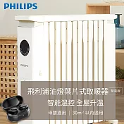 Philips 飛利浦 12片新式寬片 油燈葉片式取暖機/電暖器-超值組(AHR3144YS)