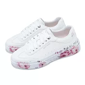 Skechers 休閒鞋 Cordova Classic-Painted Florals 女鞋 白 紅 印花 厚底 185062WHT