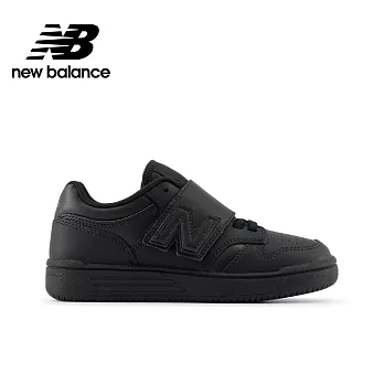 New Balance 480 男女中大童休閒鞋-黑-PHB4803B-W 19 黑色