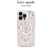 【kate spade】iPhone 15系列 MagSafe 精品手機殼 初春花語 iPhone 15 Pro