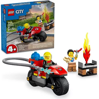 樂高LEGO 城市系列 - LT60410 消防救援摩托車