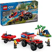 樂高LEGO 城市系列 - LT60412 四輪驅動消防車和救援艇
