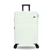 DF travel - M23前開式USB充電TSA海關密碼鎖筆電收納飛機輪24吋行李箱 - 多色可選 白色