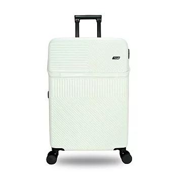 DF travel - M23前開式USB充電TSA海關密碼鎖筆電收納飛機輪28吋行李箱 - 多色可選 白色
