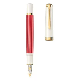 【Pelikan百利金】M600鋼筆紅白條紋-F尖