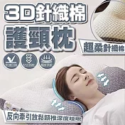 3D反向牽引超柔針織棉護頸枕