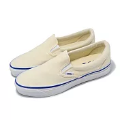 Vans 休閒鞋 Slip-On Reissue 98 男鞋 女鞋 米白 藍 帆布 無鞋帶 懶人鞋 情侶鞋 VN000CSEOFW