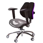 GXG 低雙背網座 工學椅(鋁腳/摺疊滑面扶手)  TW-2805 LU1J