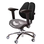 GXG 低雙背網座 工學椅(鋁腳/4D弧面摺疊手)  TW-2805 LU1D