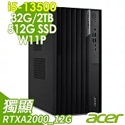 Acer Veriton VM8715G  雙碟商用電腦 (i5-13500/32G/2TB+512G SSD/RTXA2000_12G/W11P)