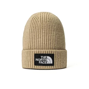 The North Face LOGO布標保暖針織毛帽-中大童-卡其-NF0A7WGCLK5 卡其