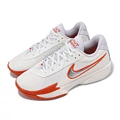 Nike 籃球鞋 Air Zoom G.T. Cut Academy EP 白 橘 銀 男鞋 氣墊 FB2598-101
