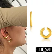 ELLIE VAIL 邁阿密防水珠寶 簡約圓形金色耳骨夾 大小2件組 Cooper Ear Cuff