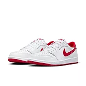 NIKE AIR JORDAN 1 RETRO LOW OG 男籃球鞋-白紅-CZ0790161 US11.5 白色