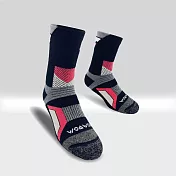【WOAWOA】銀纖維極致速乾羊毛襪-高筒(單雙) 粉色M(22-24公分)