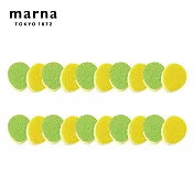 【日本Marna】日本製去茶垢菜瓜布(20枚10組)綠色(原廠總代理)