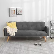 IDEA-捷亞休閒亞麻三段式沙發床/兩色可選(運費另計) 灰色