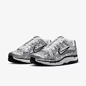 Nike 休閒鞋 P-6000 男鞋 女鞋 液態銀 復古 銀 黑 情侶鞋 Metallic Silver CN0149-001