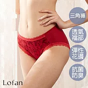 【Lofan 露蒂芬】和煦抗菌無痕小褲(SA2133-VRR) L 紅色