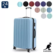 KANGOL - 英國袋鼠海岸線系列ABS硬殼拉鍊24吋行李箱 - 多色可選 粉藍綠