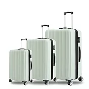 KANGOL - 英國袋鼠海岸線系列ABS硬殼拉鍊三件組行李箱 - 多色可選 粉綠