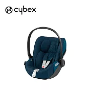 Cybex 德國 Cloud Z Plus i-Size 頂級輕量180度旋轉嬰兒提籃 丹寧布款 - 青藍
