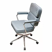 【AUS】輕奢厚實舒適皮革辦公椅/電腦椅-五色可選 灰色