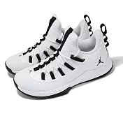 Nike 籃球鞋 Jordan Ultra Fly 2 Low 男鞋 白 黑 喬丹 襪套 運動鞋 AH8110-100