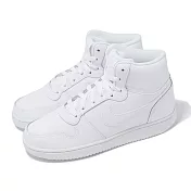 Nike 休閒鞋 Wmns Ebernon MID 女鞋 白 全白 復古 高筒 小白鞋 AQ1778-100