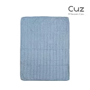 Cuz 印度有機棉加厚織毯 眠續-湖藍