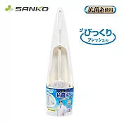 【SANKO】日本製抗菌浴廁清潔單柄刷(採用特殊三角形狀纖維/附底座款)
