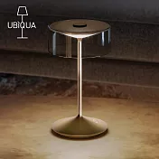 【義大利UBIQUA】Crystal 時尚輕奢風USB充電式檯燈-星耀紅銅