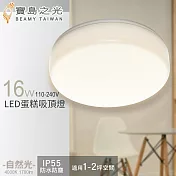 【寶島之光】16W LED 蛋糕吸頂燈(白光/自然光/黃光) Y6S16 自然光