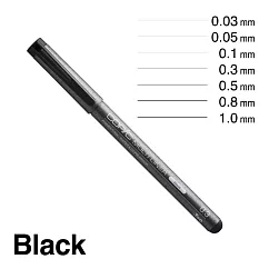日本 COPIC 酷筆客 極細代針筆單支 黑色系 0.5