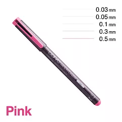 日本 COPIC 酷筆客 極細代針筆單支 粉紅 0.5
