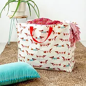 《Rex LONDON》環保搬家收納袋(臘腸狗) | 購物袋 環保袋 收納袋 手提袋 棉被袋
