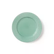 Lyngby Porcelæn Rhombe 菱紋 午餐盤 （Ø 21cm、碧綠）