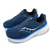 Saucony 慢跑鞋 Guide 17 男鞋 寬楦 藍 白 緩衝 輕量 路跑 運動鞋 索康尼 S20937106 26cm NAVY/COBALT