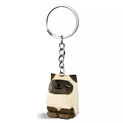 OPretty 歐沛媞 手作木頭鑰匙圈吊飾-多款可選 暹羅貓