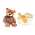 泰迪熊+小橘貓