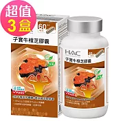 【永信HAC】高濃縮子實牛樟芝膠囊x3瓶(60粒/瓶)