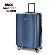 (絕美新色～容量可加大)【AA美國飛行家】28吋 NY 紐約系列－抗刮超輕量 可加大行李箱 (6色任選) 灰藍色