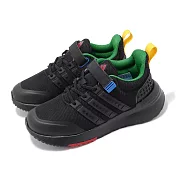 adidas X LEGO 慢跑鞋 LEGO Racer TR21 EL K 中童 黑 綠 小朋友 聯名 樂高 IF2889