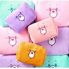 彩虹熊 Care Bears 方形收納包 化妝包 中粉色