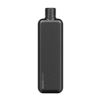 memobottle Slim 不鏽鋼薄型輕旅水瓶  （黑）