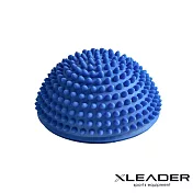 【Leader X】小型波速球/瑜珈球/小地雷足底按摩/半圓球/平衡球(三色任選) 藍色