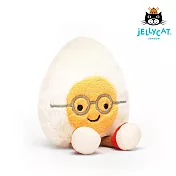 英國 JELLYCAT 14cm 書生眼鏡水煮蛋 Amuseable Boiled Egg Geek
